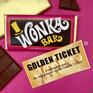 Wonka Bar with Golden Ticket